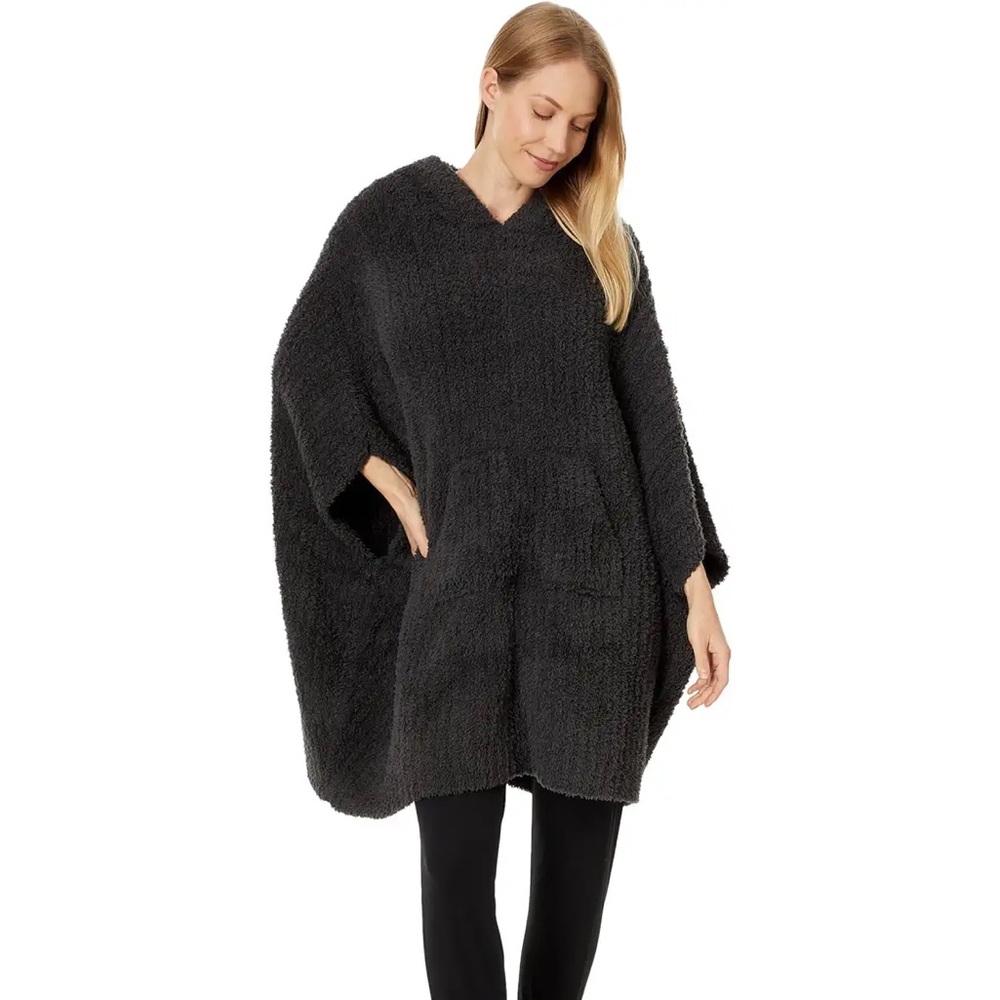 Barefoot Dream CozyChic Cozy Black Poncho NWT